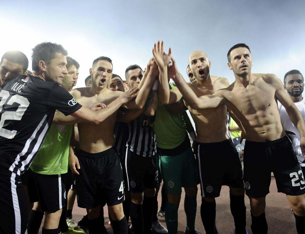Фудбалери Партизана у баражу за Лигу Европе